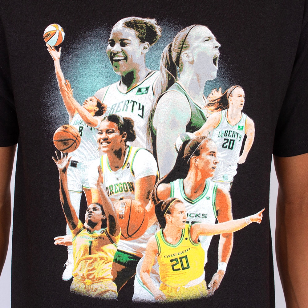 Interlocking UO, McKenzie SewOn, Black, Crew Neck, Cotton, Men, Unisex, Basketball, New York Liberty, Players, T-Shirt, 969130